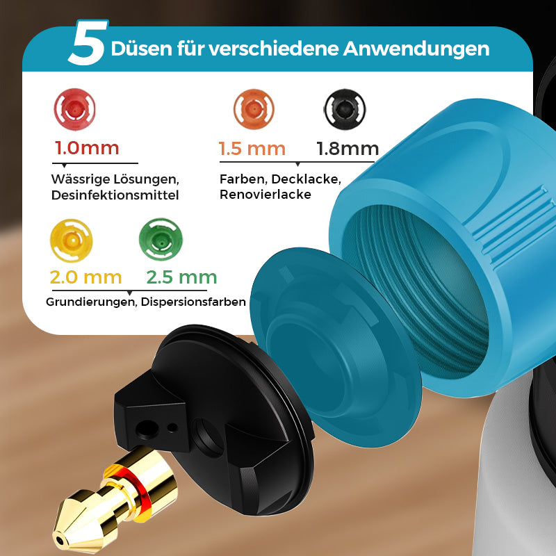 🔥🔥 59 % Rabatt + Gratisversand! 💥 🎨 Kabelloses elektrisches Farbspritzgerät – Schnell, sauber und effizient