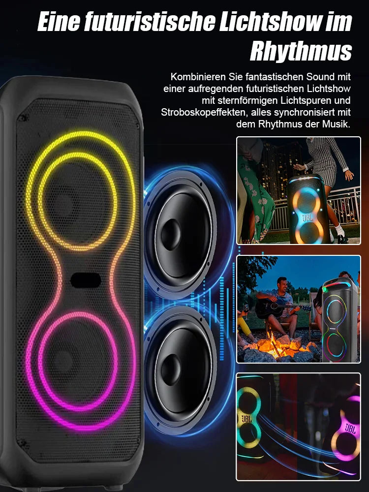 📢📢Subwoofer kabelloser Bluetooth-Lautsprecher