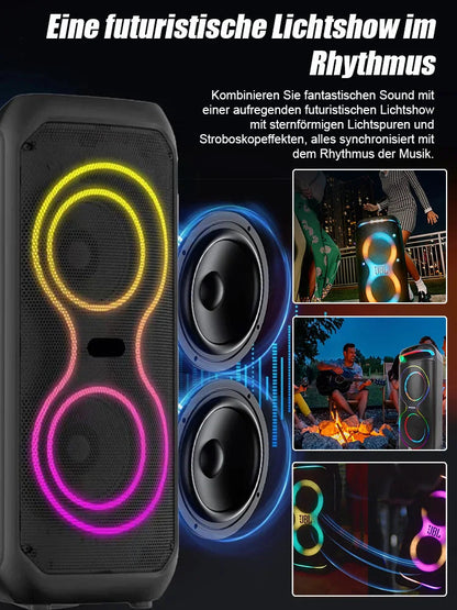 📢📢Subwoofer kabelloser Bluetooth-Lautsprecher