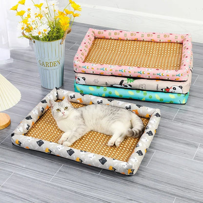 🥳HEISSER SALE 2026🥳💞50.000+ VERKAUFT!❤️   Eis-Rattan-Kühlbett für Katzen/Hunde