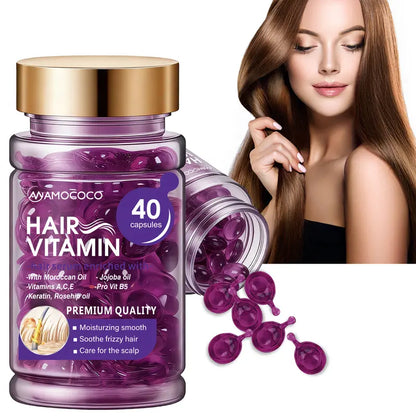 ✨ Haarmaske in Kapseln – 40 Kapsel, sofortiger Glanz & Anti-Frizz! 💎🌿