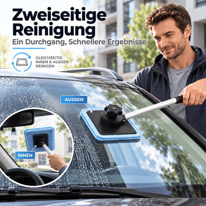 Doppelter magnetischer Scheibenreiniger für das Auto | Streifenfreies Reinigungsset für Autoglas