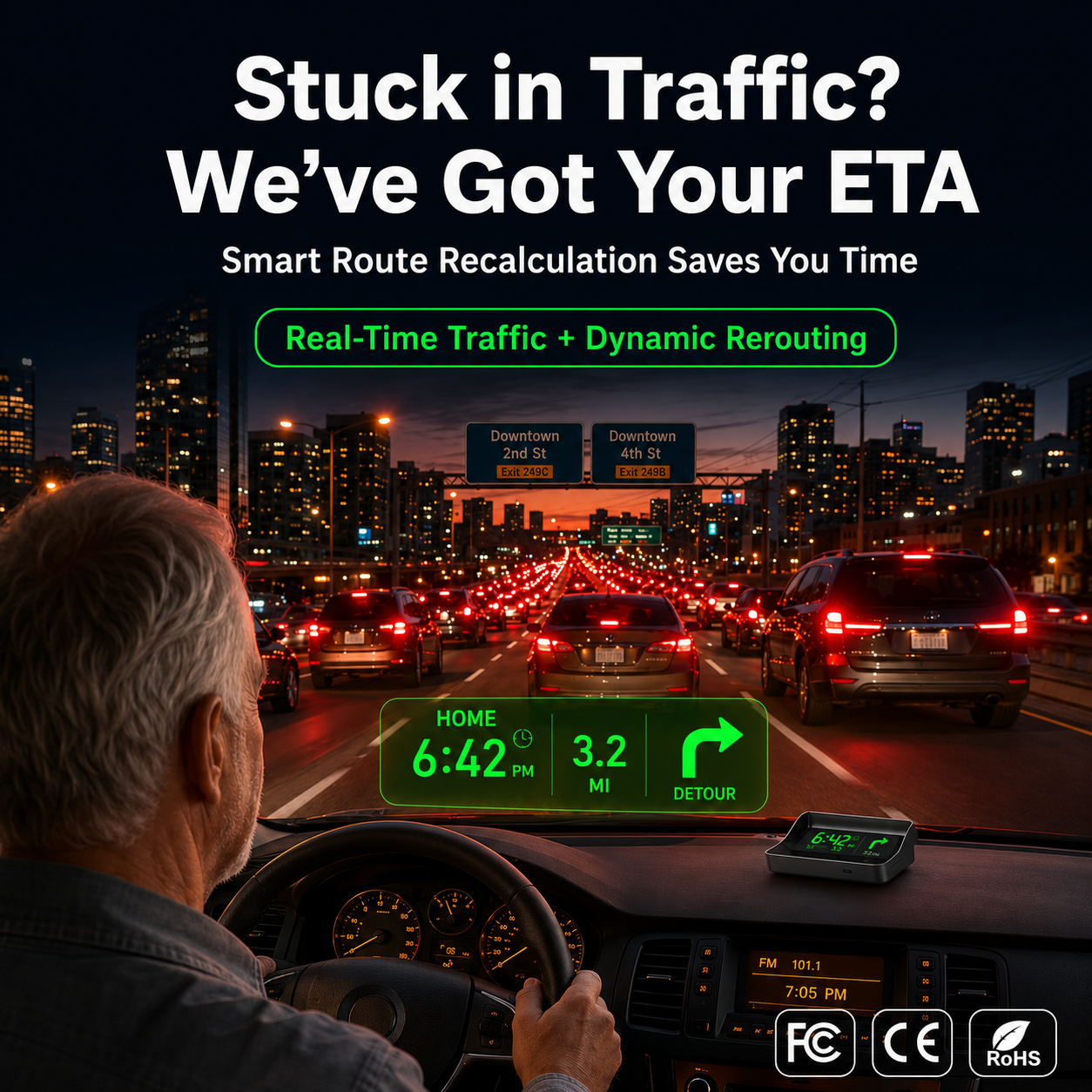🚗🛰️ Head-Up-Display (HUD) mit digitalem Tachometer und Navigationssystem – behalten Sie die Straße im Blick und vermeiden Sie Bußgelder. 50 % Rabatt!