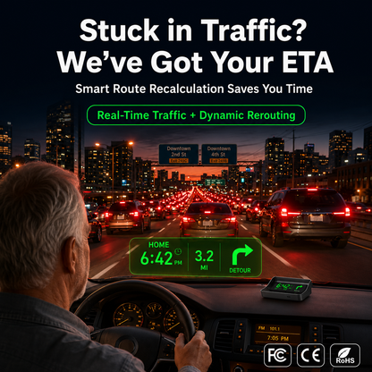 🚗🛰️ Head-Up-Display (HUD) mit digitalem Tachometer und Navigationssystem – behalten Sie die Straße im Blick und vermeiden Sie Bußgelder. 50 % Rabatt!