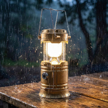 ⛺️Solar-Campinglaterne – wiederaufladbare LED-Leuchte mit Magnetfuß und ausklappbarem Aufhängehaken; zusammenklappbare, batteriebetriebene Lampe – ideal bei Stromausfällen, zum Wandern und für Notfälle