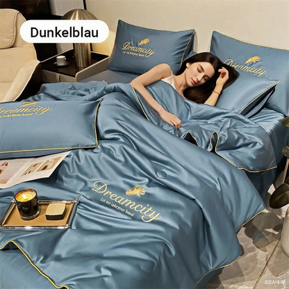 💎 50% RABATT! 💎 4-teiliges Atmungsaktives Bettwäsche-Set – Intelligente Temperaturregulierung, Kühlend & Ganzjährig Bequem 🌬️🛏️
