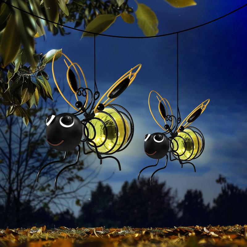 🐝 Solar-Hängeleuchte mit Biene für den Außenbereich – Das perfekte Geschenk für Pflanzenliebhaber, Mütter oder einfach jeden, der gerne lächelt ❤️
