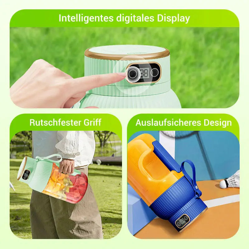 💥Heißer Verkauf ❄️Multifunctional Tragbare Saftpresse Tasse mit Digitalanzeige-Drink fresh juice for a healthy lifestyle
