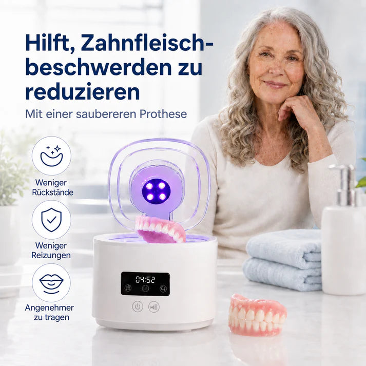 ❄️Sommerfrische 50 % Rabatt!🦷Denture Dome Ultraschall-UV-C-Reiniger – Für ein frischeres, saubereres Gebiss in nur 5 Minuten