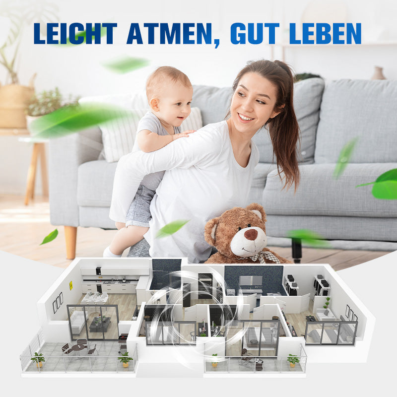 Starker Haushalts-Saugventilator für Rohre