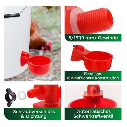🔥🔥Geschenk für Hühnerliebhaber 44% OFF--🔥Automatische Hühnertränke Vogelhäuschen