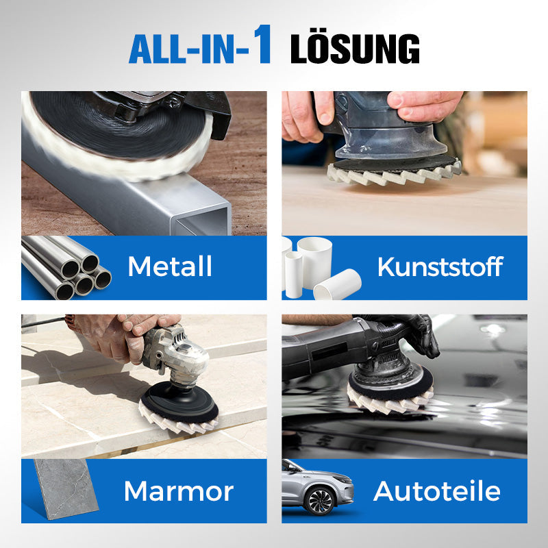 ⚡50 % RABATT !!✨ Wollpolierscheibe für Winkelschleifer – Hochglanz-Spiegelfinish! Langlebig  Vielseitig! 🔧