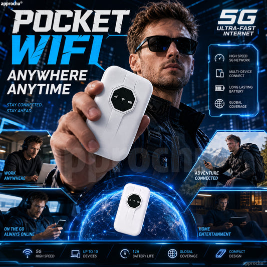 📶✈️ Wi-Fi portable signal ultra‑puissant – connectez‑vous partout dans le monde, sans limite, sans contrainte&nbsp