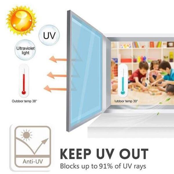 🔥 Wärmeisolierende Sichtschutzfolie – UV-Schutz, einfache Anbringung & perfekt für Zuhause & Büro 🏠