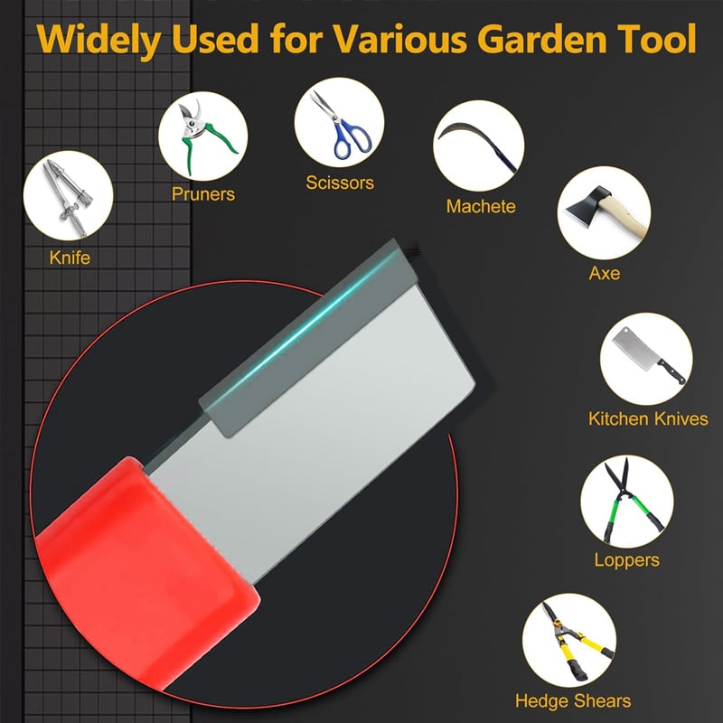 【📢📢Limitiertes Angebot – Kauf 1, erhalte 2 gratis !!】⏰ Tragbarer Gartenscheren-Schärfer – Schnell, einfach & vielseitig – Ideal für Messer, Scheren & Werkzeuge im Außenbereich 🌿