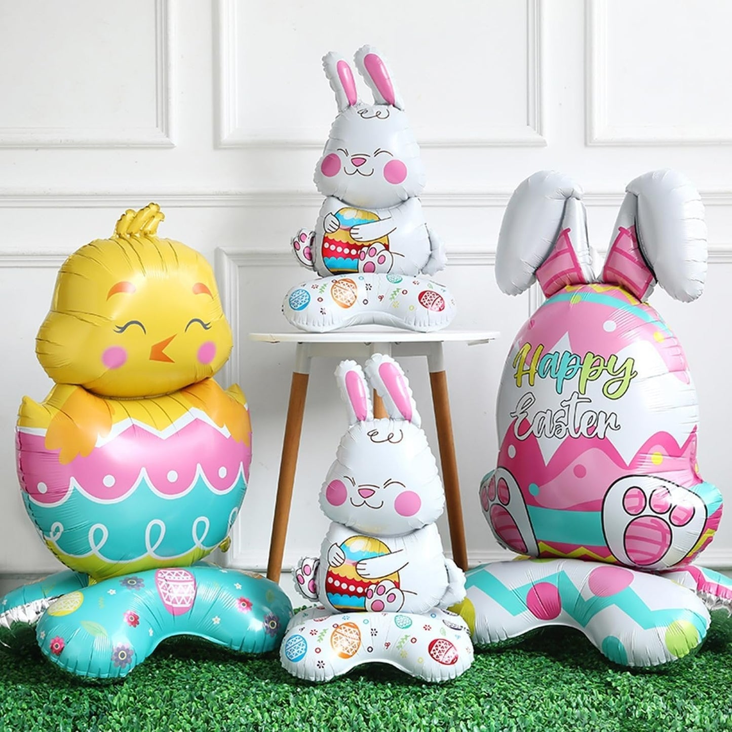 💎 OSTER-FRÜHBUCHER-SALE! 💎 Riesen 3D-Steh-Hase-Ballon – Selbststehend, Wiederverwendbar & Farbenfroh für Festliche Osterstimmung 🐰🎈