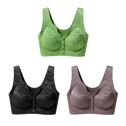 🎁 Herbst-Sonderangebot: 50 % Rabatt 💃 Bequemer, vorne zu verschließender, bügelloser, nahtloser BH 🌸