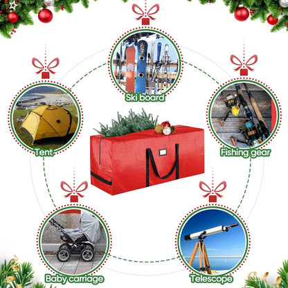 🎅Weihnachtsausverkauf 50 % RABATT🌟Langlebige, wasserdichte Aufbewahrungstasche für Weihnachtsbäume 🎄