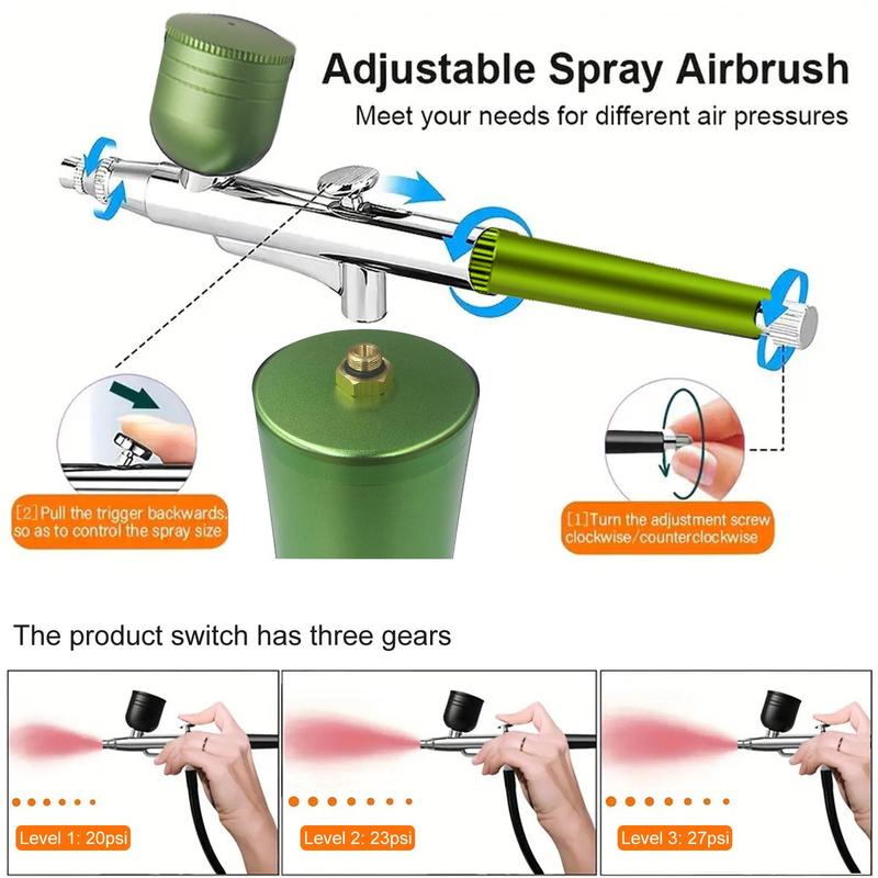 🎨 Elektrisches Airbrush-Set mit Kompressor ✨🖌️