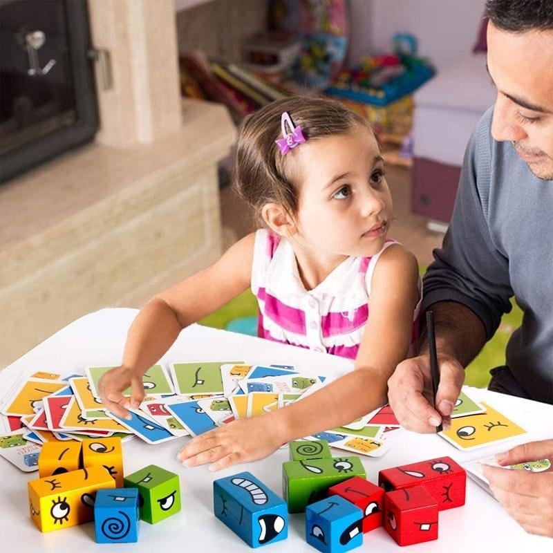 3D-Puzzle-Zauberwürfel mit Gesichtsveränderung