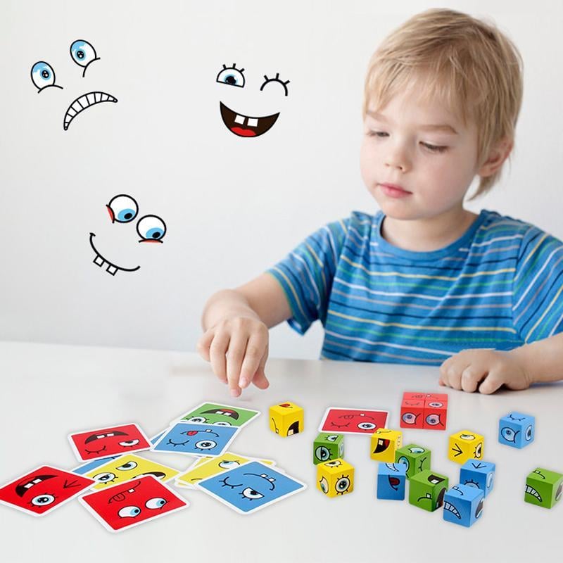 3D-Puzzle-Zauberwürfel mit Gesichtsveränderung