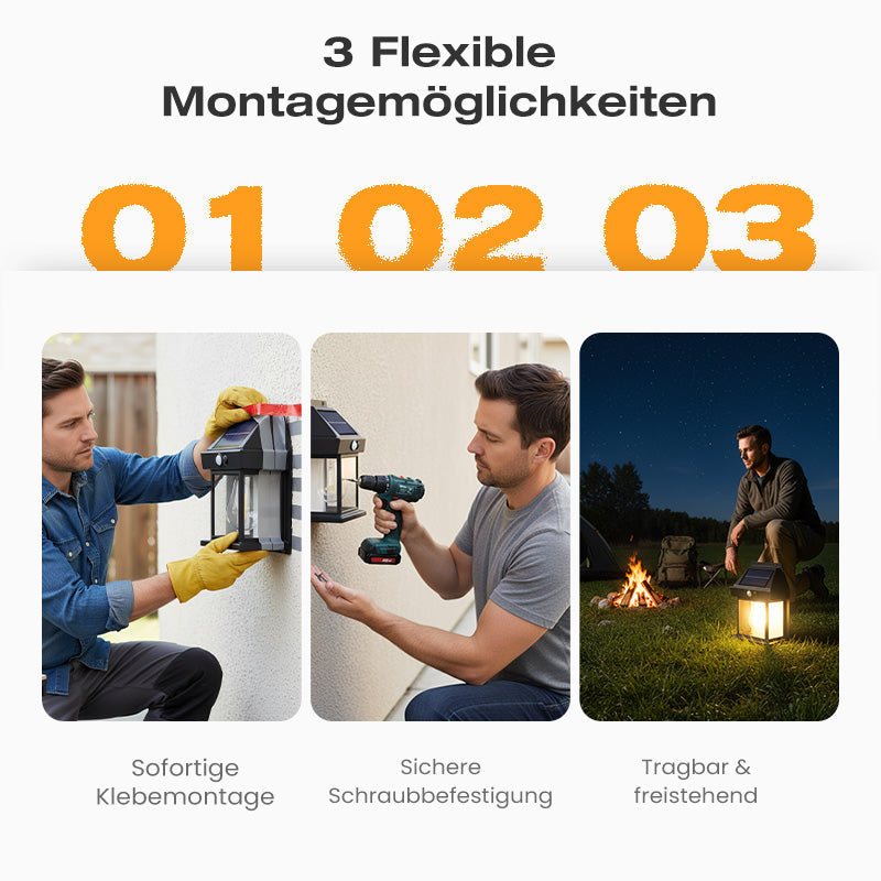 🐺✨ Bewegungs-Sensor Solar-Wandleuchte in Wolfram-Design – automatisch, wetterfest & energieautark. Perfekte Sicherheitsbeleuchtung für Garten und Eingang. 🌞🔋