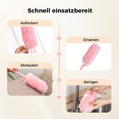🧹📦Folierbarer und waschbarer Staubwedel für die Oberflächenreinigung