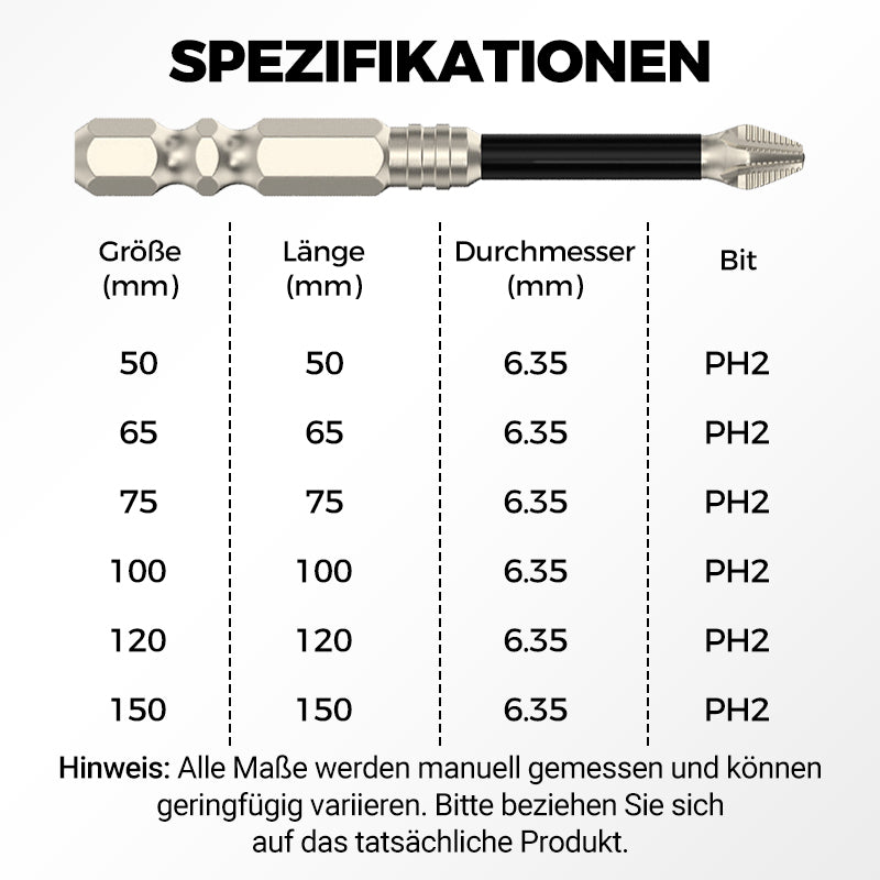 💥Heißer Verkauf – 50 % Rabatt🔥Sechskantschraubendreher-Bit-Satz