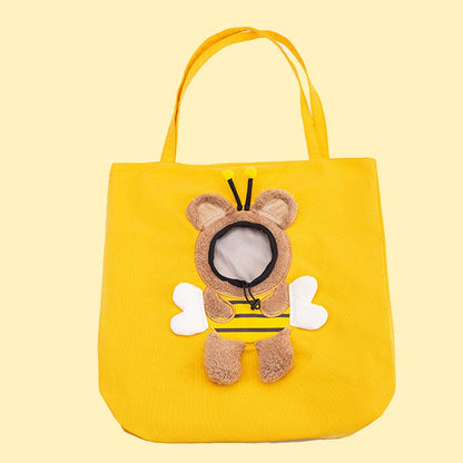 ⏳Nur für kurze Zeit 50 % Rabatt⏰Niedliche Katzentasche in Tau-Kopf-Form - Haustier-Tragetasche🐈👜