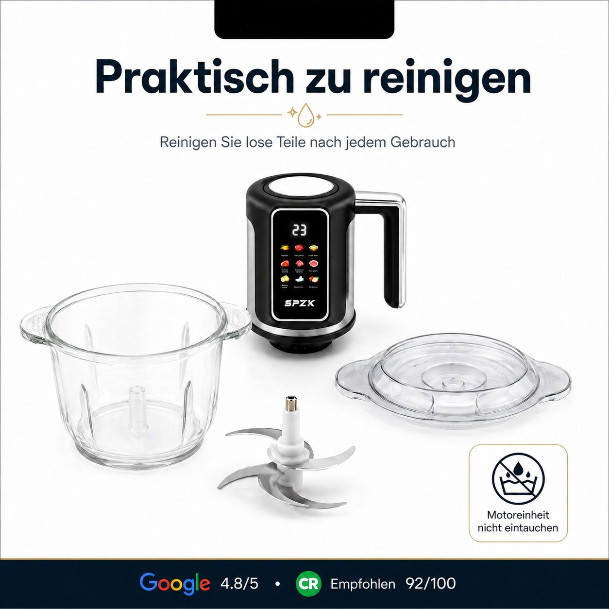 🔪 Kabelloser, USB-betriebener Küchenwolf für Fleisch, Soßen und mehr – schnell, hygienisch und einfach! 🍖🥦