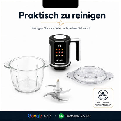 🔪 Kabelloser, USB-betriebener Küchenwolf für Fleisch, Soßen und mehr – schnell, hygienisch und einfach! 🍖🥦