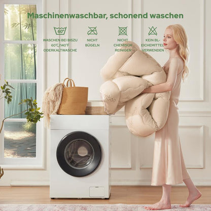 🥳HEISSER SALE 2026🥳💞50.000+ VERKAUFT!👵❤️ Matratzenauflage aus Bambusfaser-Viskose mit tiefen Taschen, gesteppter Matratzentopper, weich & druckentlastend