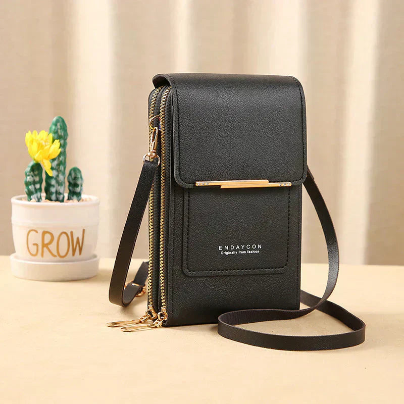 ✨️SONDERANGEBOT 2026👜 2-in-1 Handytasche zum Umhängen: Crossbody-Geldbörse mit Touchscreen-Fenster & RFID-Schutz