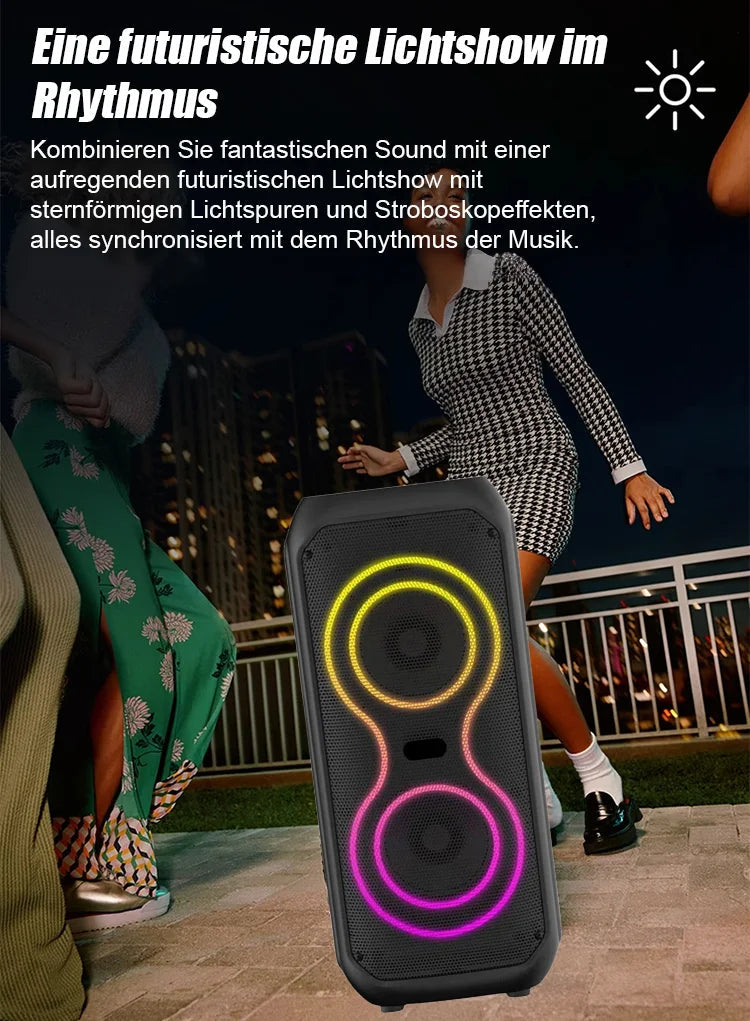 📢📢Subwoofer kabelloser Bluetooth-Lautsprecher