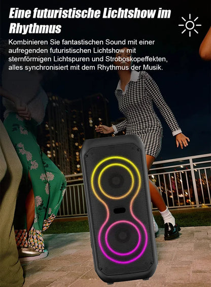 📢📢Subwoofer kabelloser Bluetooth-Lautsprecher