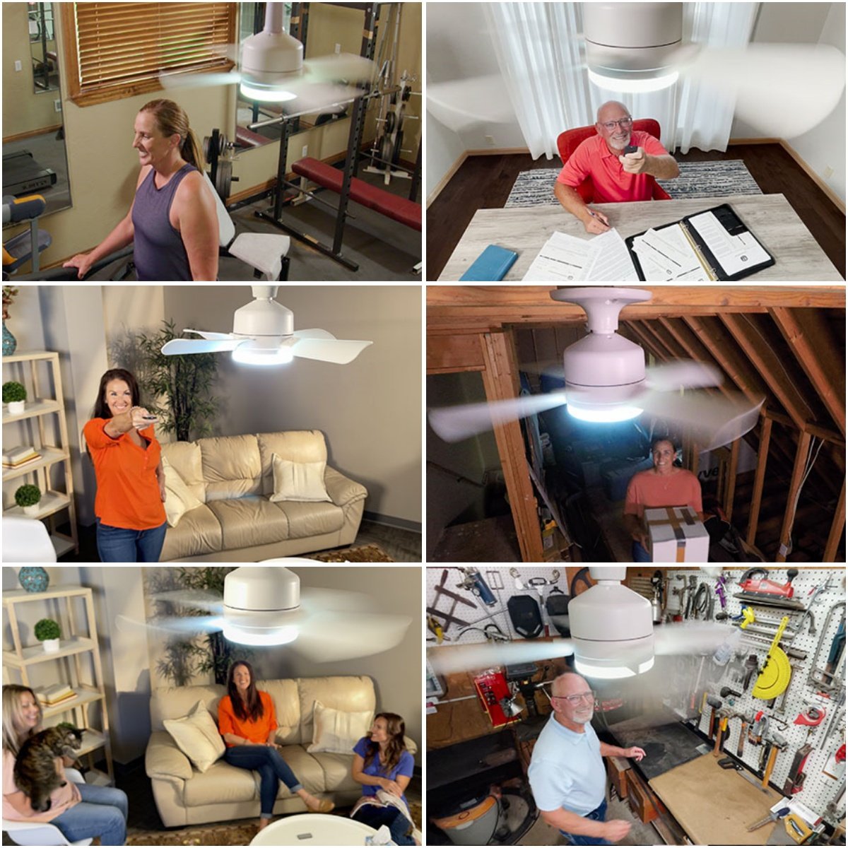 🔥Kostenloser Versand & 50 % Rabatt🔥🍃 Intelligenter Deckenventilator mit Licht, RGB-Beleuchtung und Bluetooth-Lautsprecher♨️❄️