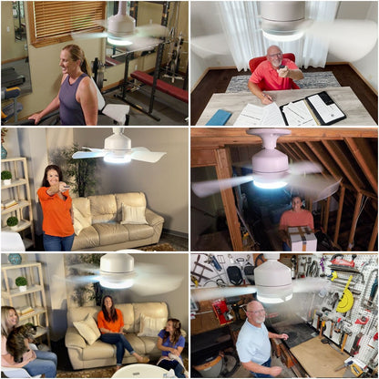 🔥Kostenloser Versand & 50 % Rabatt🔥🍃 Intelligenter Deckenventilator mit Licht, RGB-Beleuchtung und Bluetooth-Lautsprecher♨️❄️