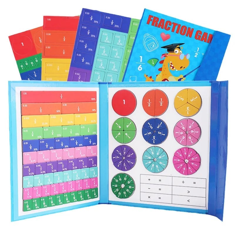 🧩 50% RABATT! 🎨 Magnetisches Bruchpuzzle für Kinder – Fördert Feinmotorik, bunt & sicher – Perfekt für spielerisches Lernen zu Hause ✨