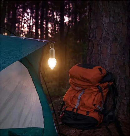 💡 50% RABATT! 🏕️ Outdoor Camping Hängende Retro-Glühbirne – Typ-C Aufladbar, Stimmungsvolle Beleuchtung & Perfekt Für Zelt, Garten & Terrasse 🌙