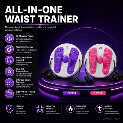 🥳HEISSER SALE 2026🥳💞50.000+ VERKAUFT!👵  ✨ Taillendrehmassage & Balanceboard für Übungen – Fettverbrennung, schlankere Taille & verbesserte Durchblutung zu Hause