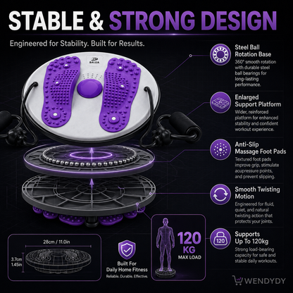 🥳HEISSER SALE 2026🥳💞50.000+ VERKAUFT!👵  ✨ Taillendrehmassage & Balanceboard für Übungen – Fettverbrennung, schlankere Taille & verbesserte Durchblutung zu Hause