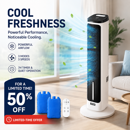 💸 Budgetfreundliche Alternative zur Klimaanlage! 💸 Warum viel Geld für eine Klimaanlage ausgeben, wenn Sie diesen leisen, blattlosen Ventilator zum halben Preis bekommen können? 🤯