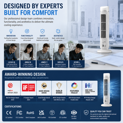 🌀 Tragbarer USB-Turmventilator mit 3 Geschwindigkeitsstufen – kompakt, leistungsstark & vielseitig – perfekt für Büro, Schlafzimmer & unterwegs（副本）
