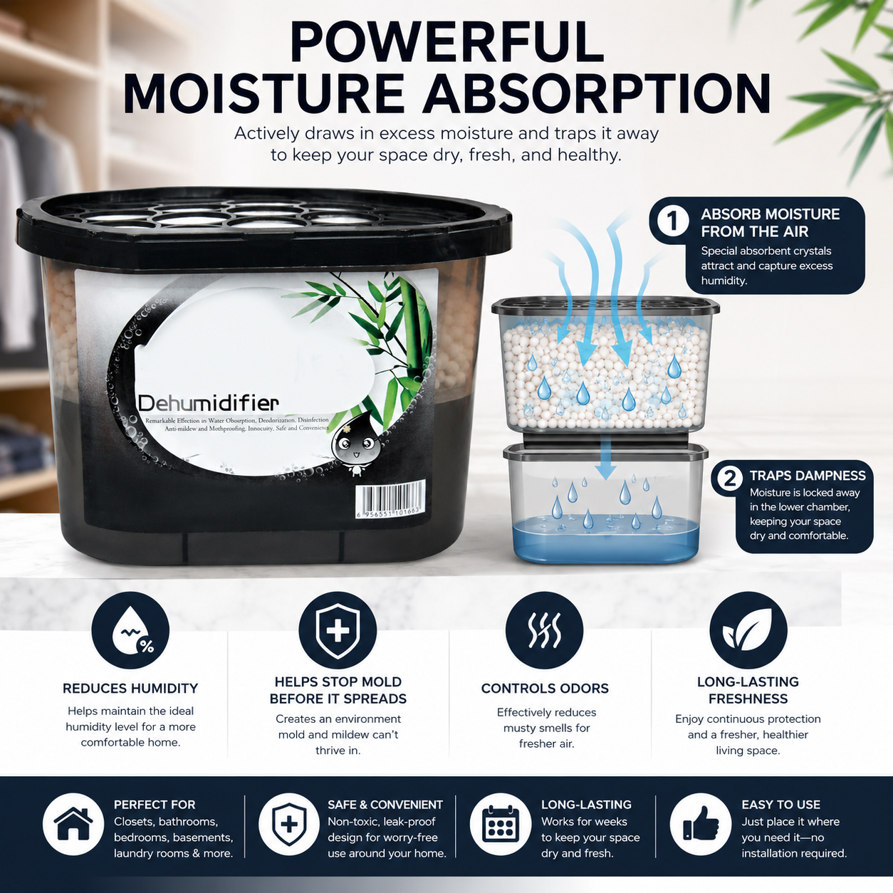 🧹 Multifunktionale Staubbox, entwickelt von amerikanischen Biomedizinexperten✨