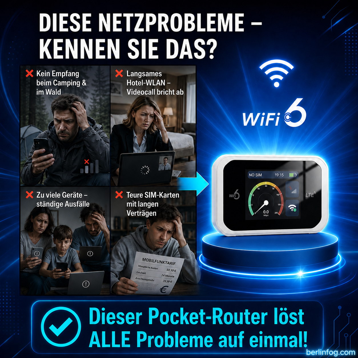 🥳HEISSER SALE 2026🥳💞50.000+ VERKAUFT!👵❤️  Pocket-WLAN mit Kompatibilität zu allen Netzwerken