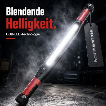💥 50% RABATT! 🔧Wiederaufladbare Werkstattleuchte – 3000 LM, IPX4 wassergeschützt & 360° Haken