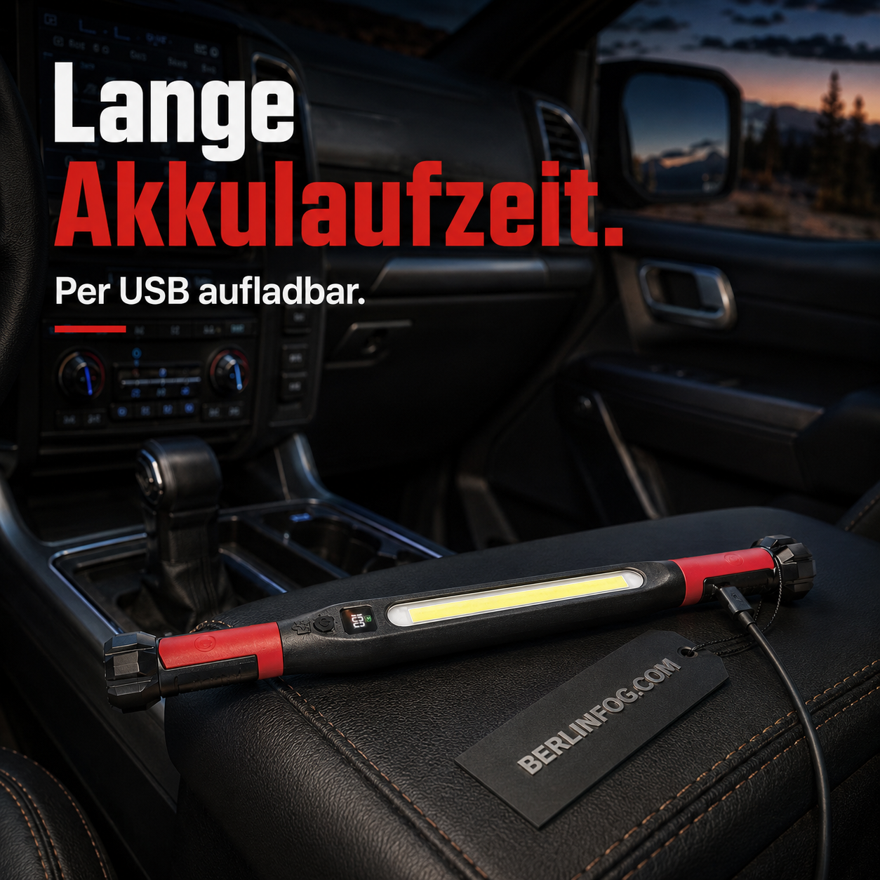 💥 50% RABATT! 🔧Wiederaufladbare Werkstattleuchte – 3000 LM, IPX4 wassergeschützt & 360° Haken