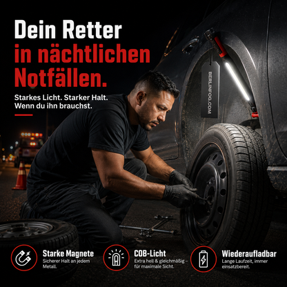 💥 50% RABATT! 🔧Wiederaufladbare Werkstattleuchte – 3000 LM, IPX4 wassergeschützt & 360° Haken
