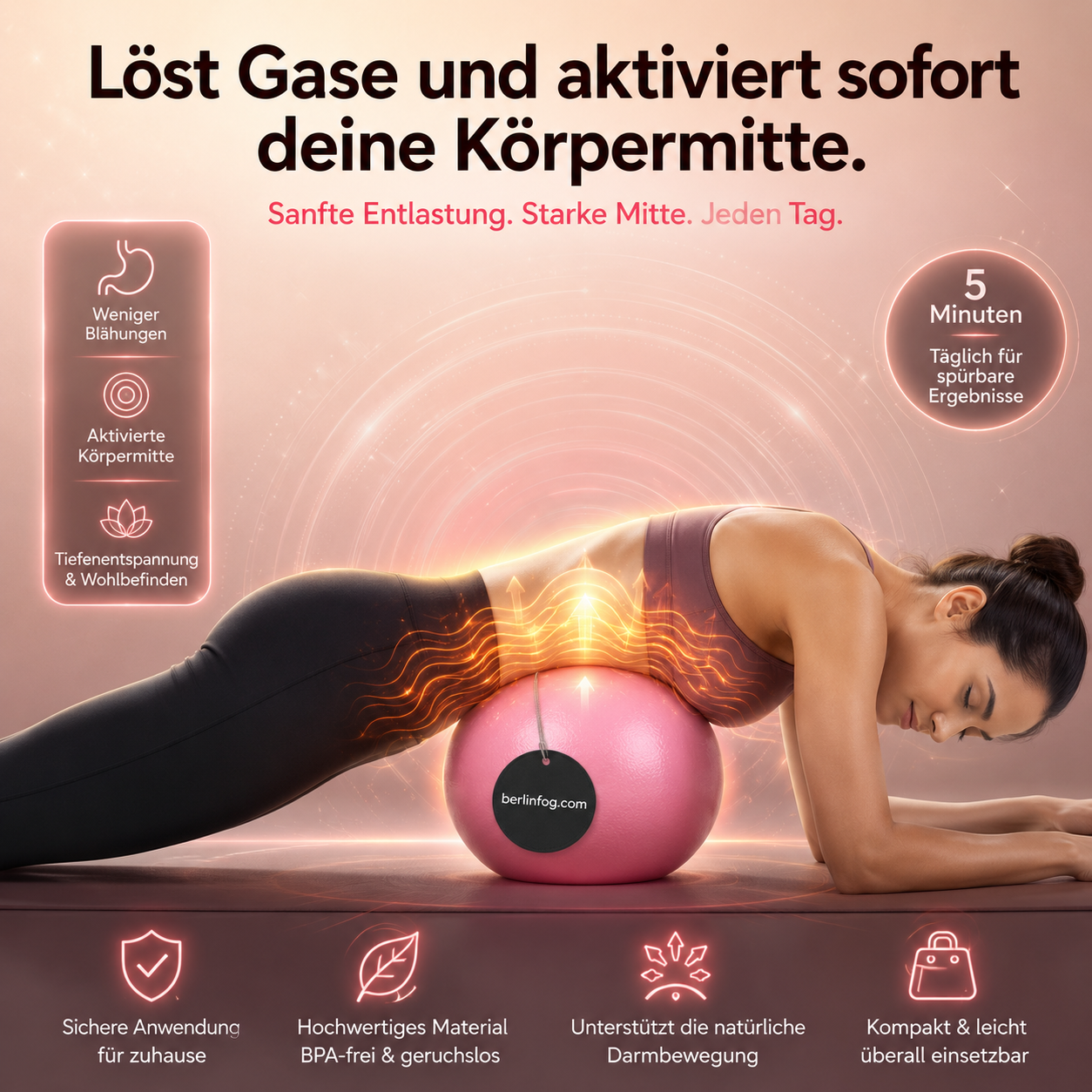 🔥Solange der Vorrat reicht 40 % Rabatt!🎉Explosionsgeschützter Yoga-Ball mit Wabenstruktur
