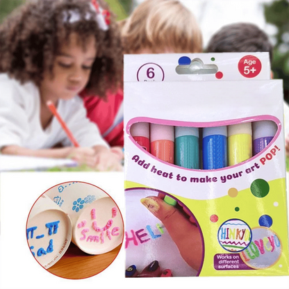 🥳HEISSER SALE 2026🥳💞50.000+ VERKAUFT!🎄🎁Magische Popcorn-Stifte mit Blaseneffekt, wärmeaktivierte Popcorn-Stifte, DIY-3D-Kunstmarker für Kinderbastelprojekte